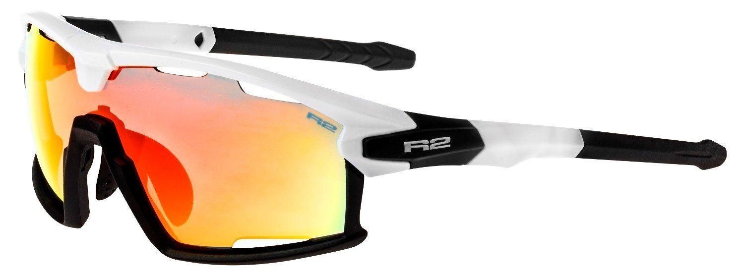 R2 Rocket sportsbrille hvit/sort oransje AT098B UTSTYR Beskyttelse Sykkelbriller