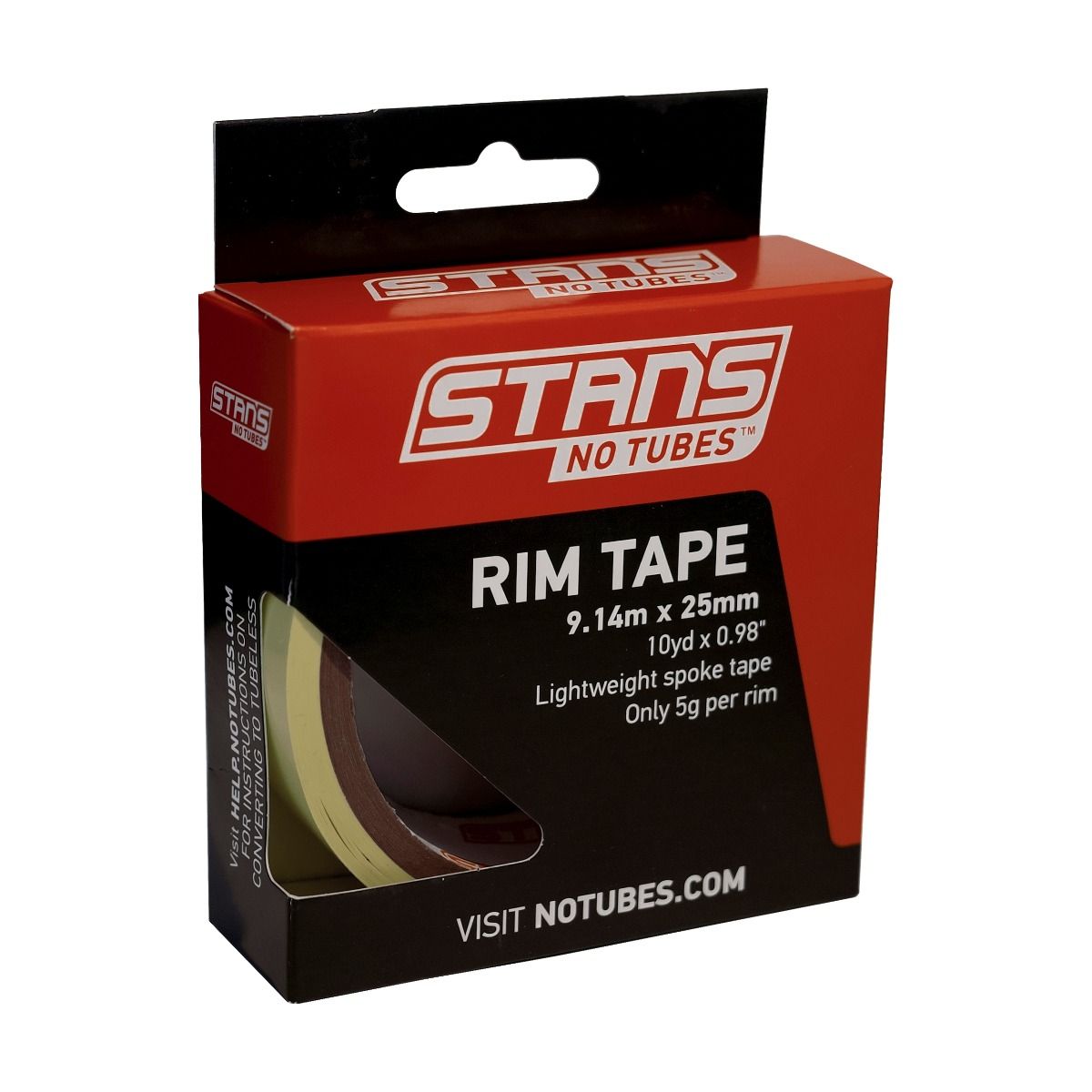 Stans No Tubes Rim Tape, tubeless felgtape 25 mm DELER Hjul Terrenghjul