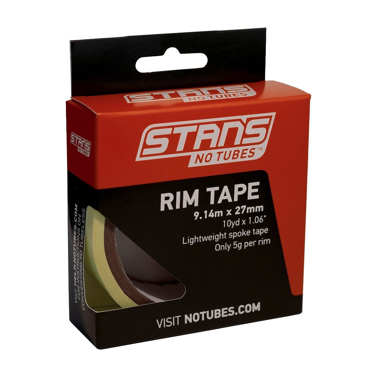 Stans No Tubes Rim Tape, tubeless felgtape 27 mm DELER Hjul Terrenghjul