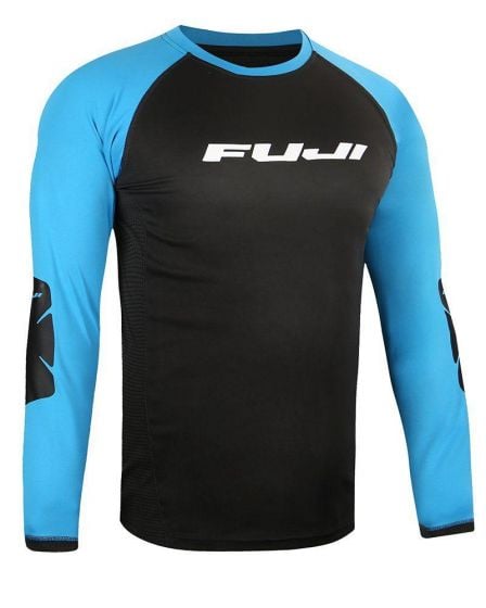 Fuji Trail Jersey Black/Blue LS, , Birk