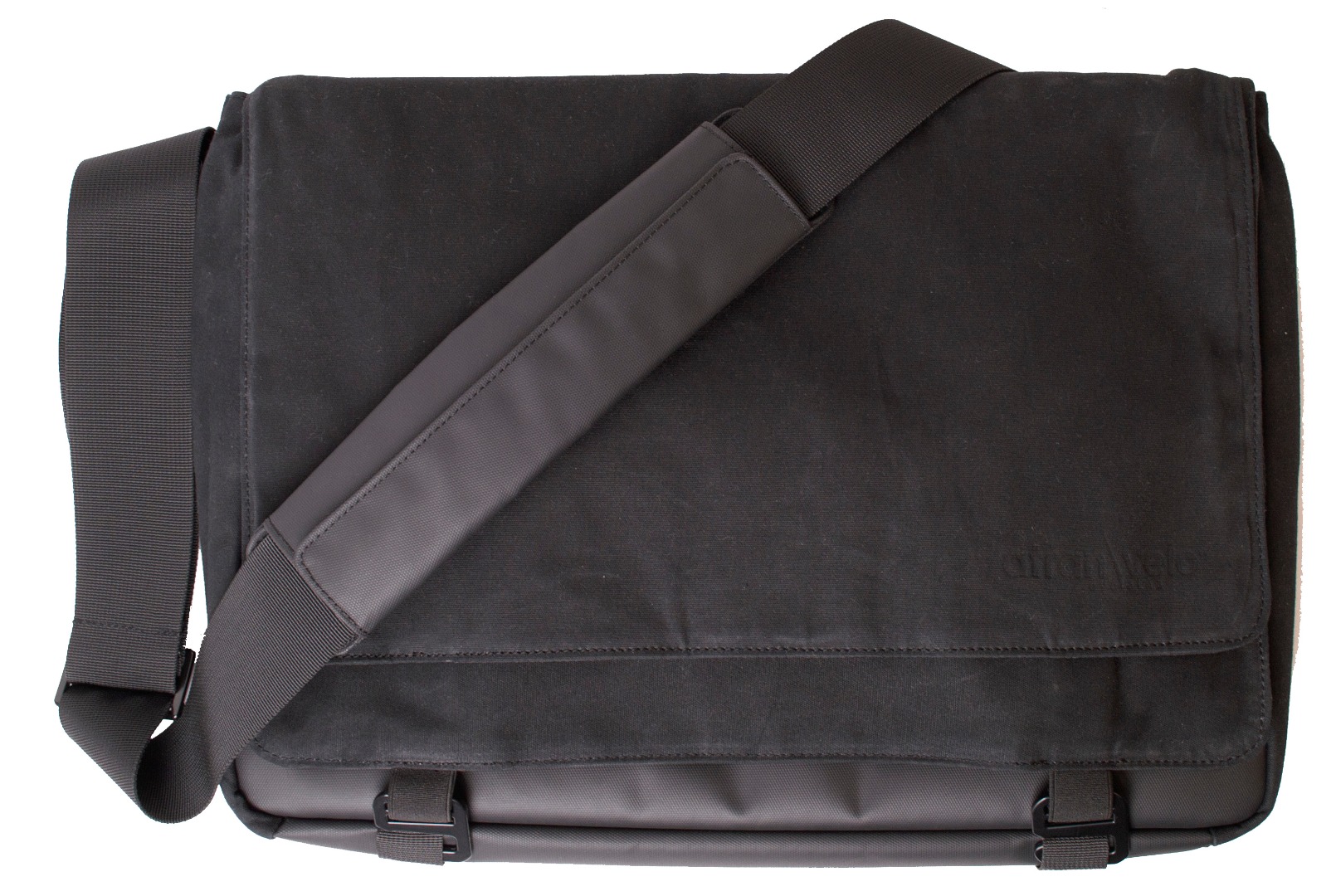 Atran Velo sykkelveske, METRO 15 Messenger top bag, Black canvas, AVS